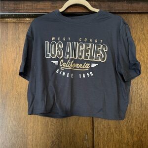 SHEIN graphic tee crop top